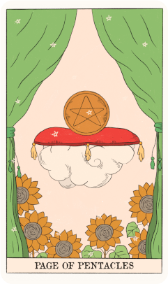 Page Of Pentacles Tarot Card   Lotus Tarot