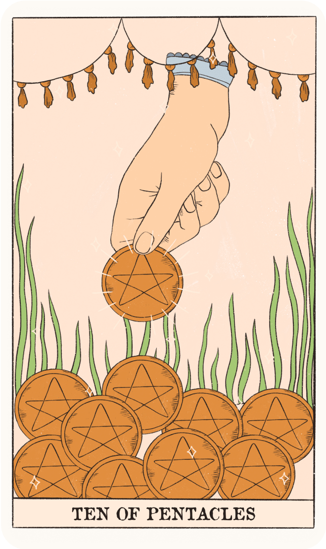 ten of pentacles meaning tarot card