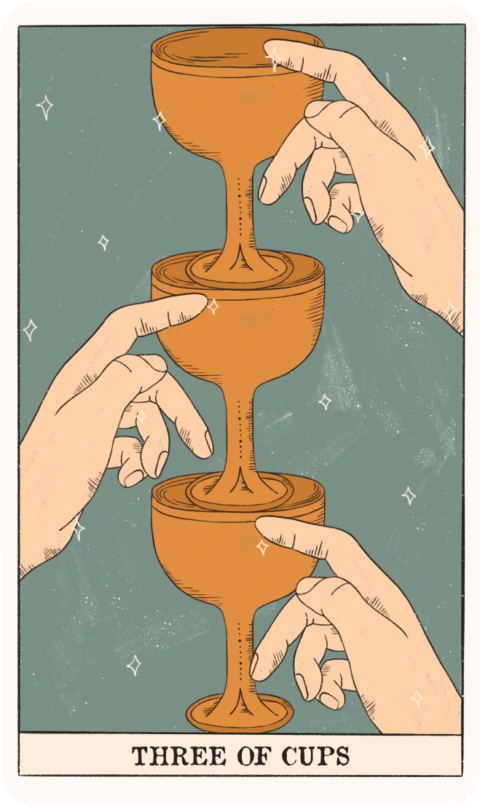 what does the three of cups tarot card meaning